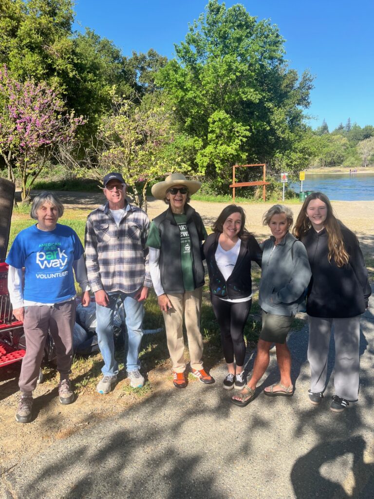 Erin Drinkwater with fellow ARPF volunteers on the Parkway